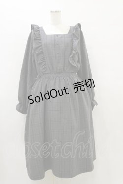 画像1: m petit by misako / チェックワンピース LL グレー H-25-08-11-074-LO-OP-NS-ZH