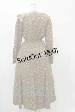 画像2: an another angelus / ラッフルデザイン花柄ワンピース Free BROWN H-25-08-11-076-CA-OP-NS-ZH