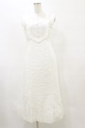 an another angelus / レース使いコットンリップルナローワンピース Free OFFWHITE H-25-08-11-081-CA-OP-NS-ZH