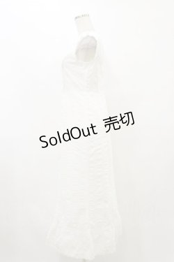 画像3: an another angelus / レース使いコットンリップルナローワンピース Free OFFWHITE H-25-08-11-081-CA-OP-NS-ZH
