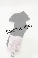 m petit by misako / TTCSレース3リボンソックス  ブラック H-25-08-11-012-LO-ZA-NS-ZH