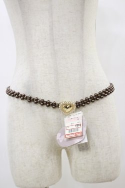画像1: m petit by misako / TT*AMハートPLベルト  ブラウン H-25-08-11-013-LO-ZA-NS-ZH