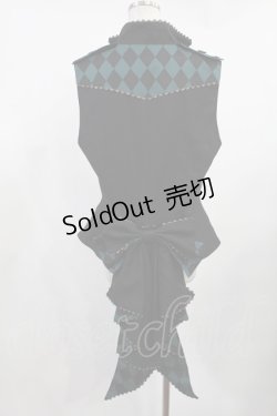 画像2: ALICE and the PIRATES / 道化師の悪戯ベスト Mens ブラック/グリーン H-25-08-11-1031-PA-OP-NS-ZH