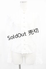 Victorian maiden / プリーツスタンドカラーブラウス Free オフ H-25-08-11-1034-CL-BL-NS-ZH