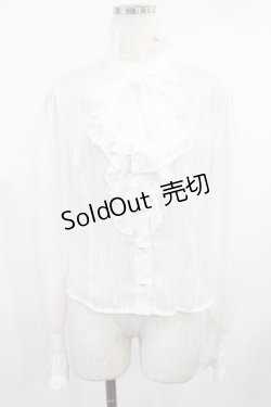 画像1: BABY,THE STARS SHINE BRIGHT / ストライプシフォンブラウス Free オフ H-25-08-11-1035-BA-BL-NS-ZH