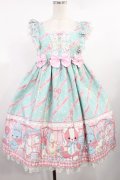 Angelic Pretty / MELODY TOYSハイウエストジャンパースカート Free ミント H-25-08-11-1004-AP-OP-NS-ZH