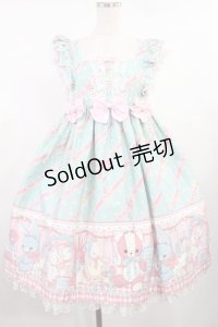 Angelic Pretty / MELODY TOYSハイウエストジャンパースカート Free ミント H-25-08-11-1004-AP-OP-NS-ZH