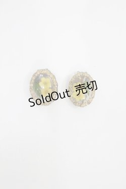 画像1: an another angelus / ドライフラワーフレームイヤリング  YELLOW H-25-08-11-1040-CA-AC-NS-ZH