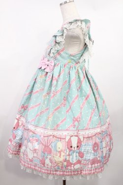 画像2: Angelic Pretty / MELODY TOYSハイウエストジャンパースカート Free ミント H-25-08-11-1004-AP-OP-NS-ZH