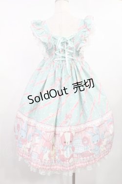 画像3: Angelic Pretty / MELODY TOYSハイウエストジャンパースカート Free ミント H-25-08-11-1004-AP-OP-NS-ZH