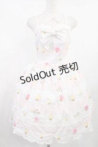 BABY,THE STARS SHINE BRIGHT / IceCreamプリントジャンパースカート Free オフ H-25-08-11-1005-BA-OP-NS-ZH