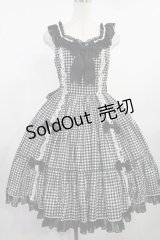 metamorphose / Fluffyフリルティアードジャンパースカート(ギンガム) サイズ1 ブラック H-25-08-11-1009-ME-OP-NS-ZH