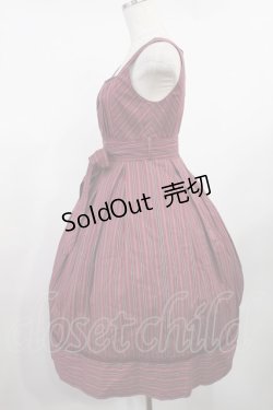 画像3: Victorian maiden / レジメンタルストライプリボンワンピース Free ガーネット H-25-08-11-1010-CL-OP-NS-ZH