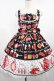 画像1: Angelic Pretty / French Cafe切替ジャンパースカート Free ブラック H-25-08-11-1002-AP-OP-NS-ZH (1)