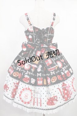 画像3: Angelic Pretty / French Cafe切替ジャンパースカート Free ブラック H-25-08-11-1002-AP-OP-NS-ZH