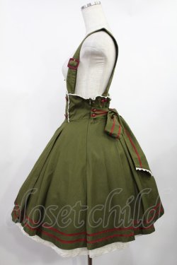 画像2: metamorphose / セーラーサスペンダー付きスカート Free カーキ H-25-08-11-1022-ME-SK-NS-ZH