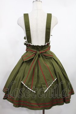 画像3: metamorphose / セーラーサスペンダー付きスカート Free カーキ H-25-08-11-1022-ME-SK-NS-ZH