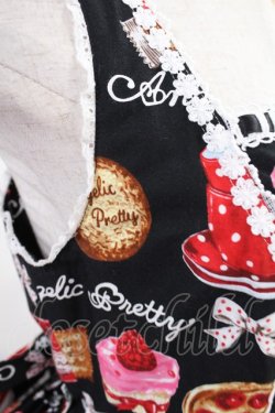 画像4: Angelic Pretty / French Cafe切替ジャンパースカート Free ブラック H-25-08-11-1002-AP-OP-NS-ZH
