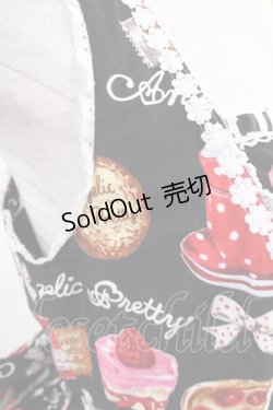 画像4: Angelic Pretty / French Cafe切替ジャンパースカート Free ブラック H-25-08-11-1002-AP-OP-NS-ZH