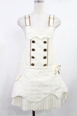 画像1: Angelic Pretty / Royal Chocolateダブルボタンサロペット Free アイボリー H-25-08-11-1024-AP-OP-NS-ZH (1)