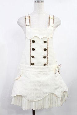 画像1: Angelic Pretty / Royal Chocolateダブルボタンサロペット Free アイボリー H-25-08-11-1024-AP-OP-NS-ZH