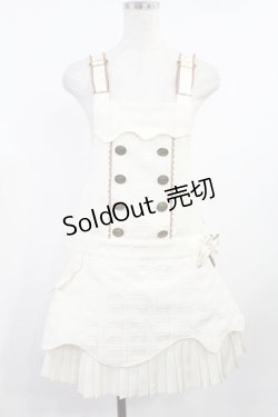 画像1: Angelic Pretty / Royal Chocolateダブルボタンサロペット Free アイボリー H-25-08-11-1024-AP-OP-NS-ZH