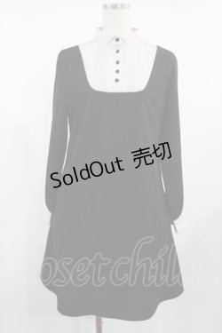 画像1: Fi.n.t / ウイングカラークレリックヨークワンピース Free BLACK H-25-08-11-1025-CA-OP-NS-ZH