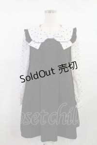 Secret Honey / リボンカラーハートドットワンピース Free ブラック H-25-08-11-1026-CA-OP-NS-ZH