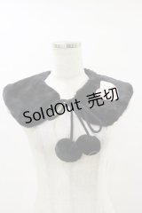 m petit by misako / AMポンポンツキエリ  ブラック H-25-08-11-014-LO-ZA-NS-ZH