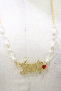 Angelic Pretty / Angelicプレートネックレス  ゴールド H-25-08-11-023-AP-AC-NS-ZH