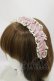 画像1: m petit by misako / AMレースカチューシャ  ピンク H-25-08-11-028-LO-AC-NS-ZH (1)