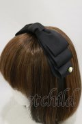 m petit by misako / NINA'sコラボ AM*NIリボンカチューシャ  ブラック H-25-08-11-029-LO-AC-NS-ZH