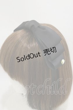 画像1: m petit by misako / NINA'sコラボ AM*NIリボンカチューシャ  ブラック H-25-08-11-029-LO-AC-NS-ZH
