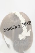 m petit by misako / ギャザーリボンカチューシャ  生成り H-25-08-11-030-LO-AC-NS-ZH