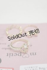 m petit by misako / ハートリボン3Pリング 11号×2個/13号×1個 ゴールド H-25-08-11-031-LO-AC-NS-ZH