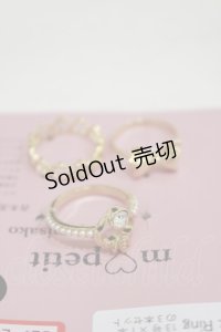 m petit by misako / ハートリボン3Pリング 11号×2個/13号×1個 ゴールド H-25-08-11-031-LO-AC-NS-ZH