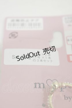 画像3: m petit by misako / ハートリボン3Pリング 11号×2個/13号×1個 ゴールド H-25-08-11-031-LO-AC-NS-ZH