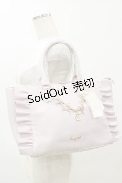 画像1: LODISPOTTO / チャーム付 フリルトートバッグ  ピンク H-25-08-11-033-LO-BG-NS-ZH