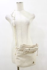m petit by misako / NINA'Sコラボ/リボンキンチャクショルダーバッグ  オフ H-25-08-11-035-LO-BG-NS-ZH