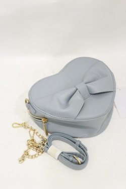 画像1: m petit by misako / AMハートリボンSLD  サックス H-25-08-11-036-LO-BG-NS-ZH