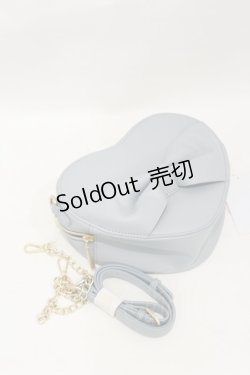 画像1: m petit by misako / AMハートリボンSLD  サックス H-25-08-11-036-LO-BG-NS-ZH