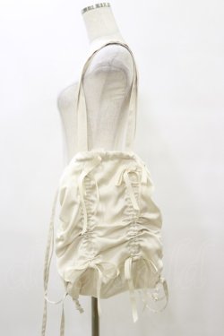 画像1: Fi.n.t / ドロストリボンナップサック  IVORY H-25-08-11-040-CA-BG-NS-ZH