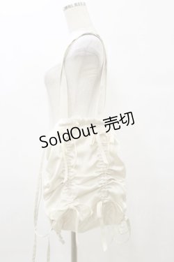 画像1: Fi.n.t / ドロストリボンナップサック  IVORY H-25-08-11-040-CA-BG-NS-ZH