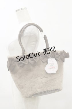 画像1: m petit by misako / AM*NIリボンFバッグ  ブラウン H-25-08-11-044-LO-BG-NS-ZH