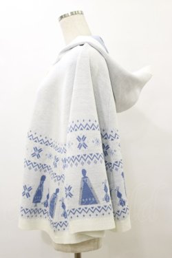 画像3: axes femme / アナと雪の女王/ケープ M オフ/サックス H-25-08-11-047-AX-JA-NS-ZH