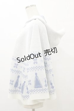 画像3: axes femme / アナと雪の女王/ケープ M オフ/サックス H-25-08-11-047-AX-JA-NS-ZT484