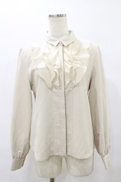 画像1: an another angelus / シアーラッフルフリルシャツ Free IVORY H-25-08-11-048-CA-BL-NS-ZH