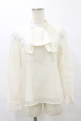 an another angelus / シアー変形ボウタイブラウス Free IVORY H-25-08-11-049-CA-BL-NS-ZH