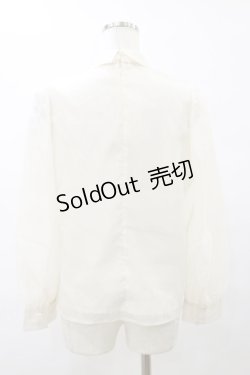 画像2: an another angelus / シアー変形ボウタイブラウス Free IVORY H-25-08-11-049-CA-BL-NS-ZH