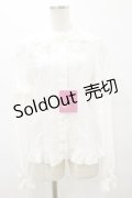 Angelic Pretty / シンプルピンタック付け袖ブラウス Free オフ H-25-08-11-051-AP-BL-NS-ZH
